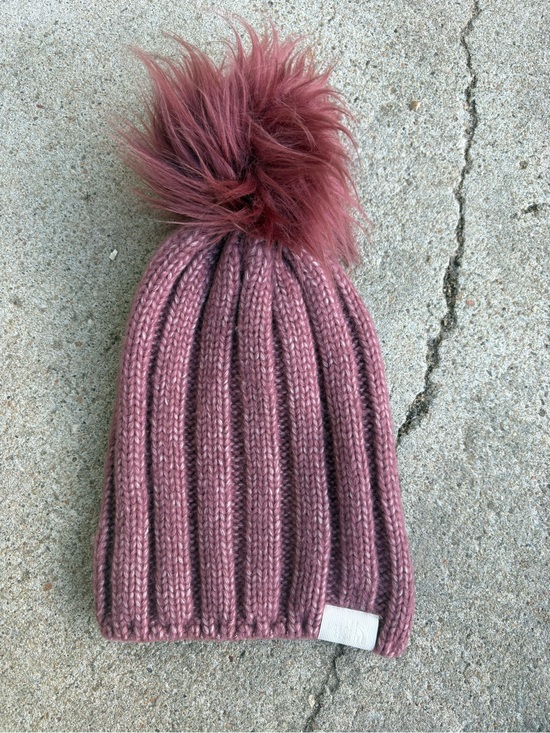 The North Face Accessories - The North Face Knit and Pom Beanie Mauve Pink Women’s OS